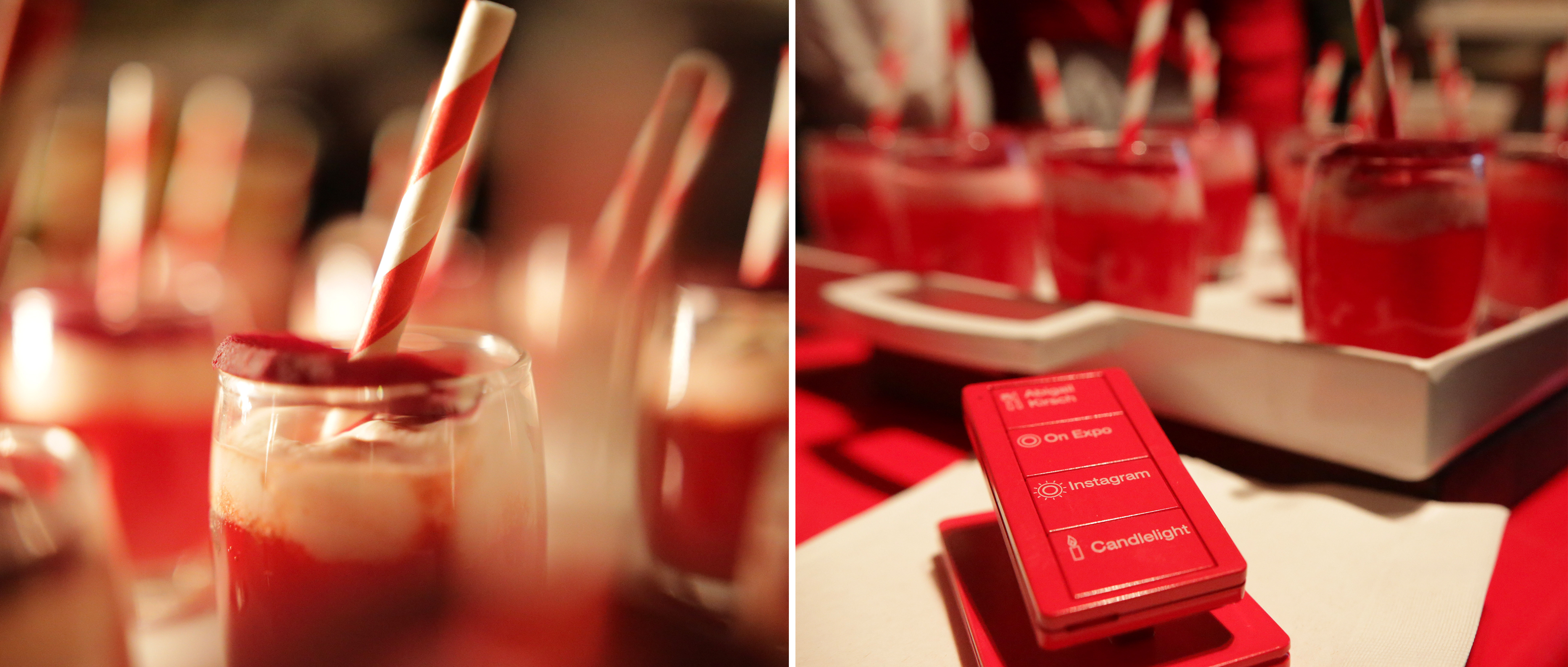 Red dessert