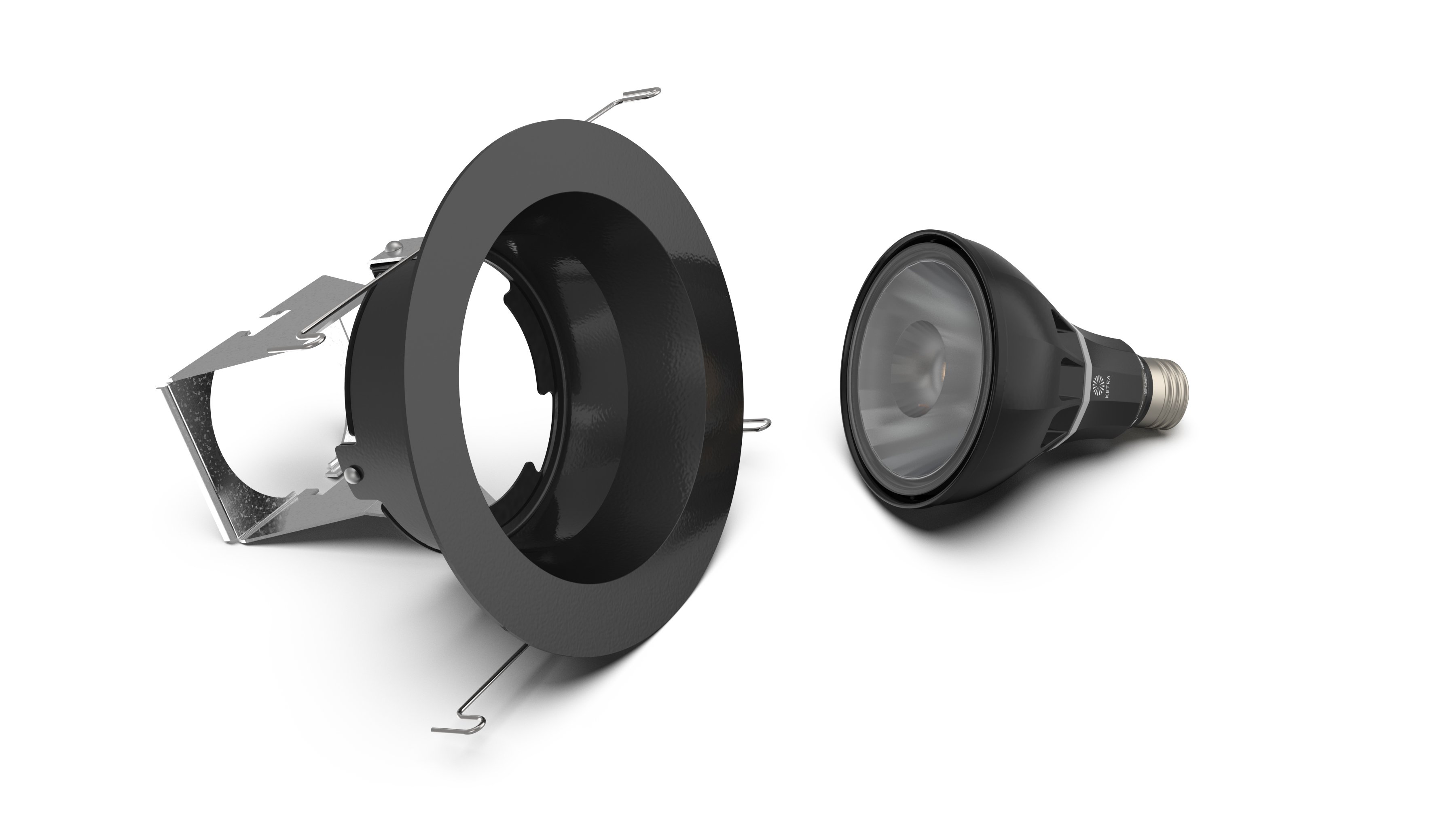 S30 Halo Downlight_Table Top_Black