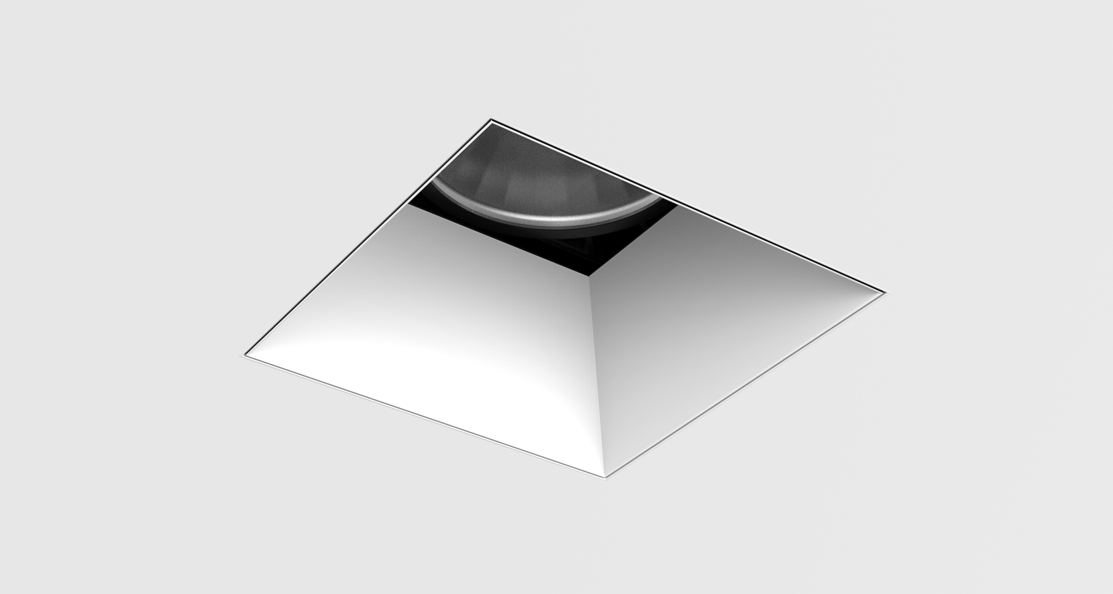 D3 Square Deep Bevel Downlight Mud-In