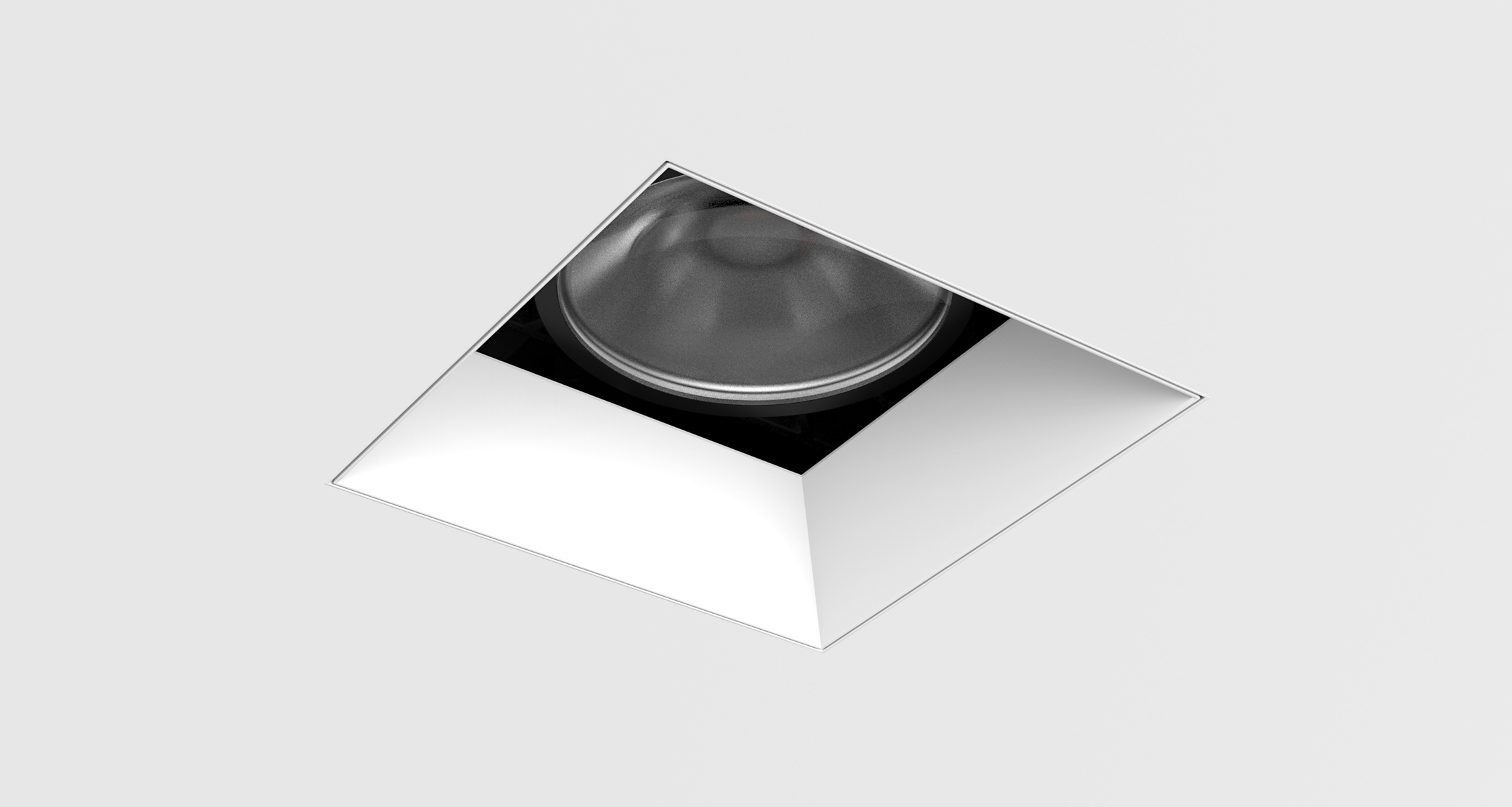 D3 Square Shallow Bevel Downlight Mud-In