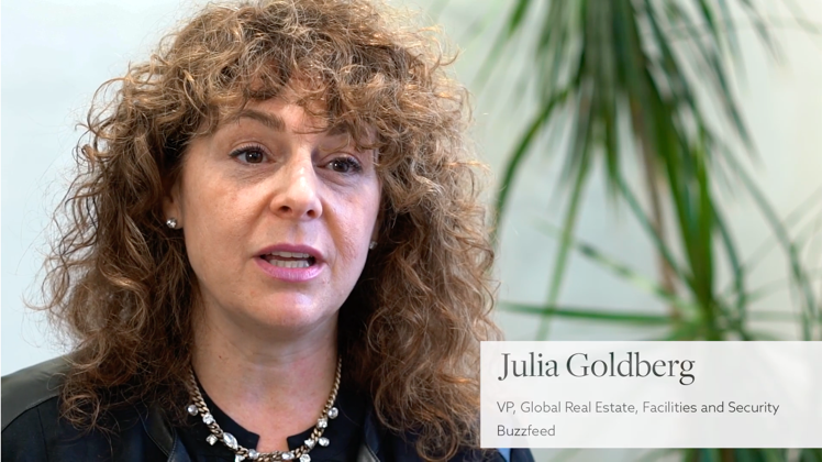 Julia Goldberg, VP Global Real Estate, Facilities and Security of Buzzfeed